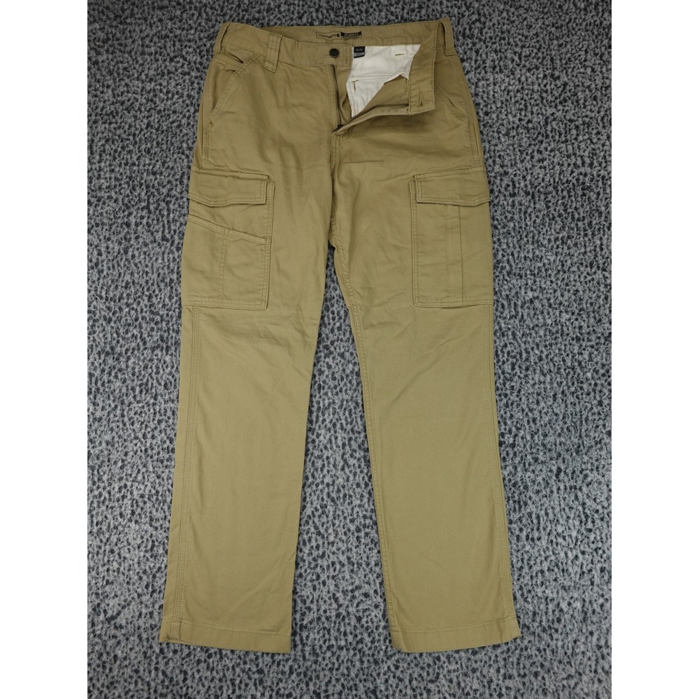 Carhartt Cargo Pants Mens 32x32 Tan Rugged Flex Relaxed Fit 103574-253